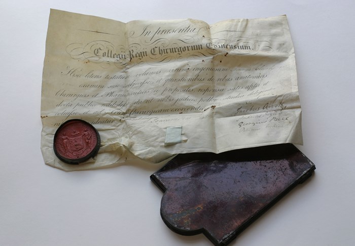 Mungo Clark's 1806 RCSEd Diploma Mungo Clark's 1806 RCSEd Diploma